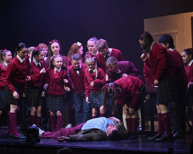 CRE8IV Theatre Co during their Blackpool Premiere of School Of Rock, The Next Generation