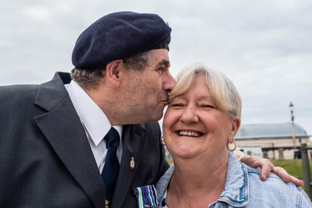 Mark and Janice Lewington celebrate their ruby wedding anniversary next year after first getting in touch when he was serving in the Falklands