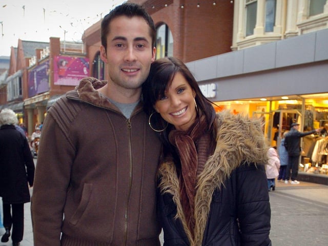 Stuart Wignall and Lindsay Whittaker in Blackpool town centre
