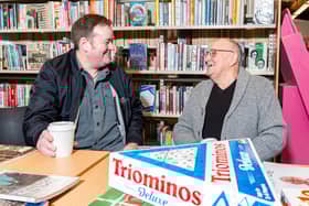 Leslie Eastham (left) has found friends at his local warm hub