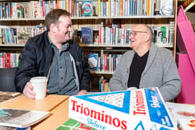 Leslie Eastham (left) has found friends at his local warm hub