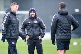 AFC Fylde's coaching team saw their players draw against Dagenham and Redbridge Picture: AFC Fylde