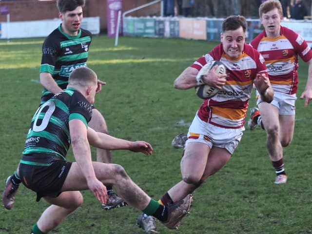 Adam Lanigan scored twice for Fylde against Lymm Picture: Chris Farrow/Fylde RFC