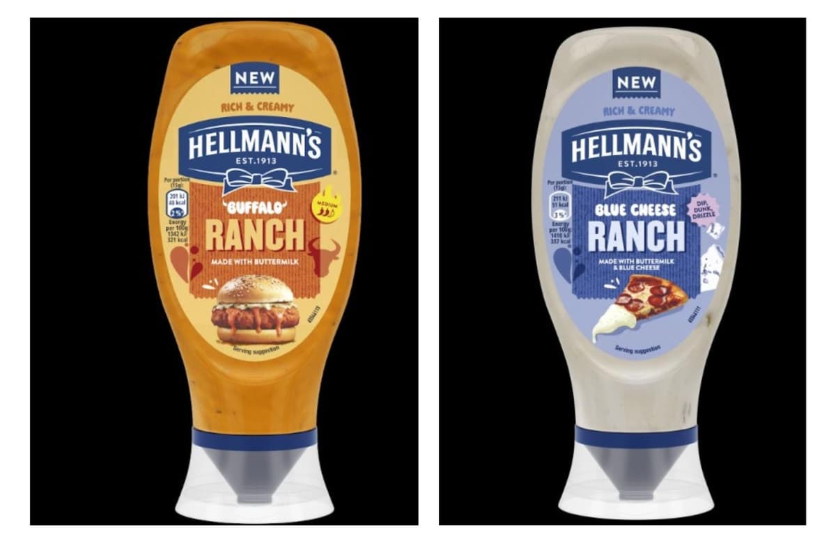 Hellmann’s launches two new ranch sauces – blue cheese and buffalo