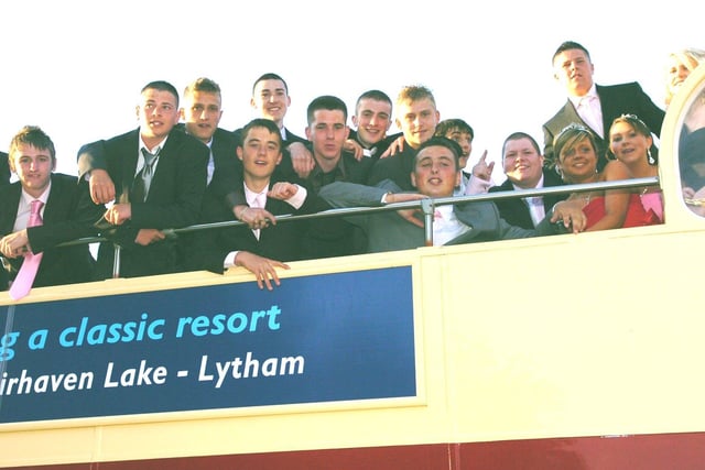 Cardinal Allen Catholic High School pupils hired an open top bus to get them to their prom in 2009