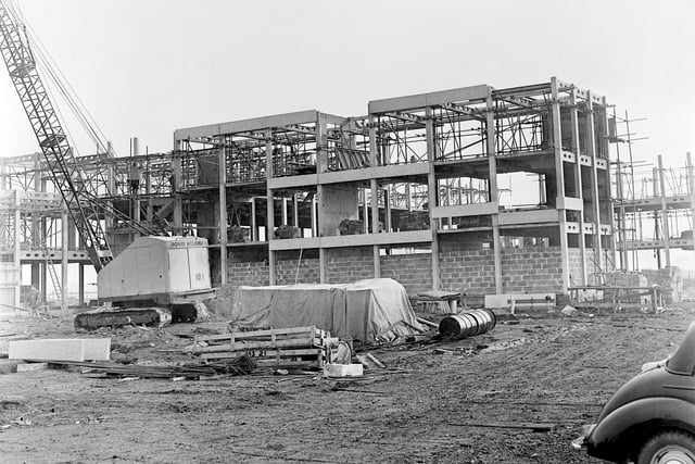 Work progressing on the £250,000 Nautical College in Fleetwood which was due to  be completed by April 1965