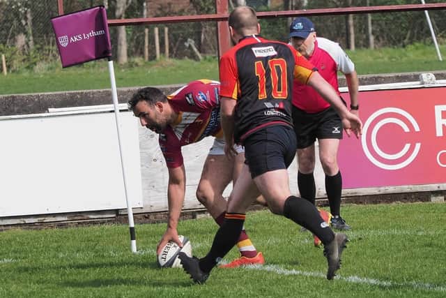 Dave Fairbrother had an eventful afternoon in Fylde's victory Picture: CHRIS FARROW