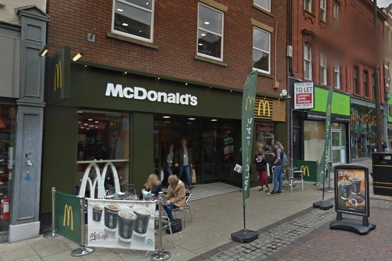 The McDonald's on Friargate has a rating of 3.9 out of 5 from 1,600 Google reviews