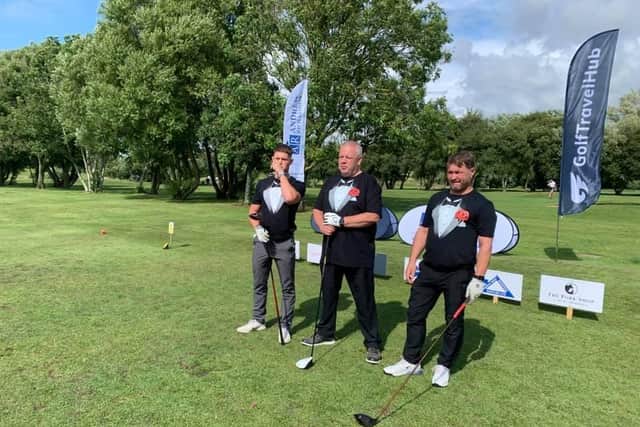 Golfers at the Thatched House Golf Society's 2021 event