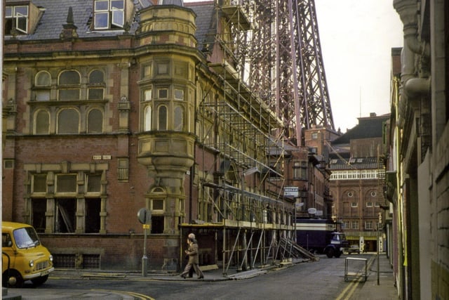 The Fylde Water Board, on Sefton Street which occupied this site  until  it's demolition in 1975 to make way for the Houndshill Shopping Centre.
Historical Blackpool picture from Blackpool Through Time by Allan Wood and Ted Lightbown.