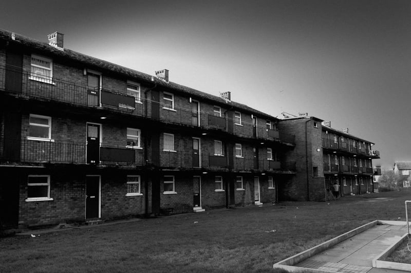 Flats which were home to many on Grange Park. This was early 00s