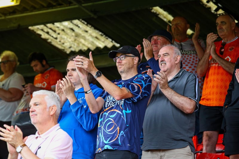 Seasiders supporters made the trip to the Mornflake Stadium for the pre-season game against Crewe.