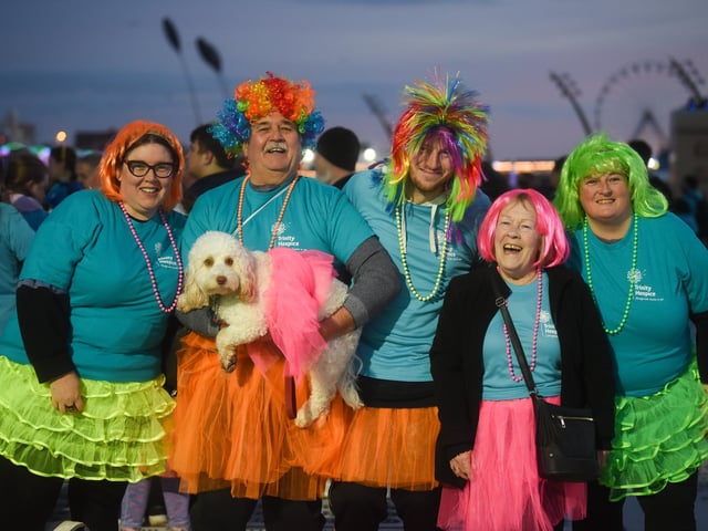 Fundraisers certainly weren't reserved in their attire