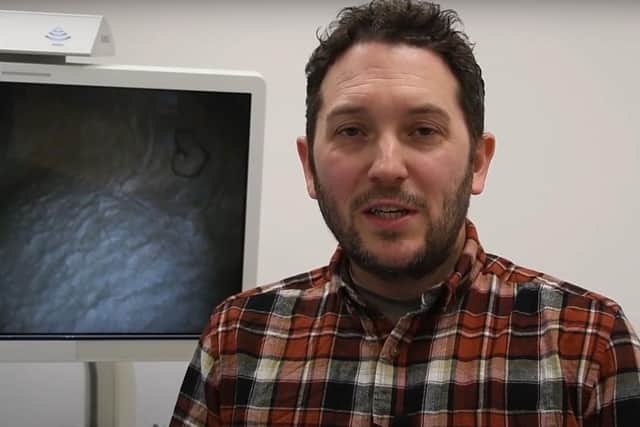 Jon Richardson opened the new urology department at the Royal Lancaster Infirmary.