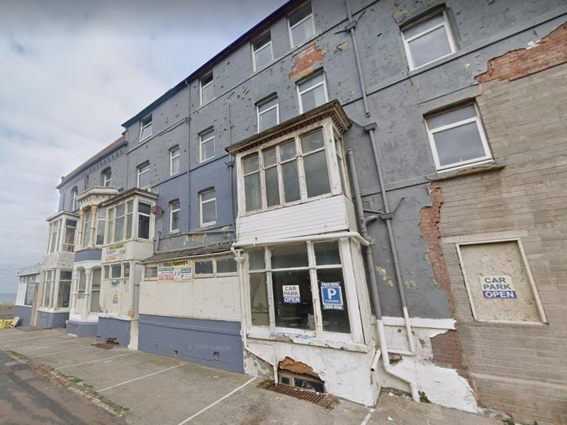 The Harper Beach Hotel is stood empty on the promenade