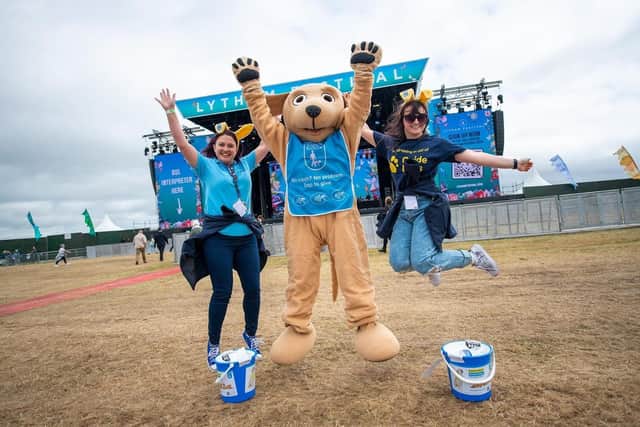 Guide Dogs For the Blind was among the charities to benefit from collecting at Lytham Festival