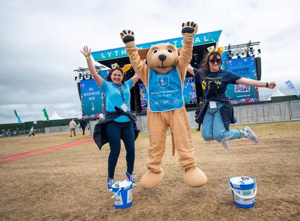 Guide Dogs For the Blind was among the charities to benefit from collecting at Lytham Festival