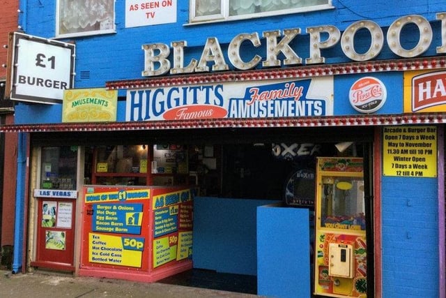 Higgitt's Las Vegas Arcade Blackpool & £1 Burger Bar, 6-8 Dale Street, Blackpool FY1 5AF – 4.8 out of 5 (113 reviews) "Affordable to most people ..credit to our blackpool...thanks guys"