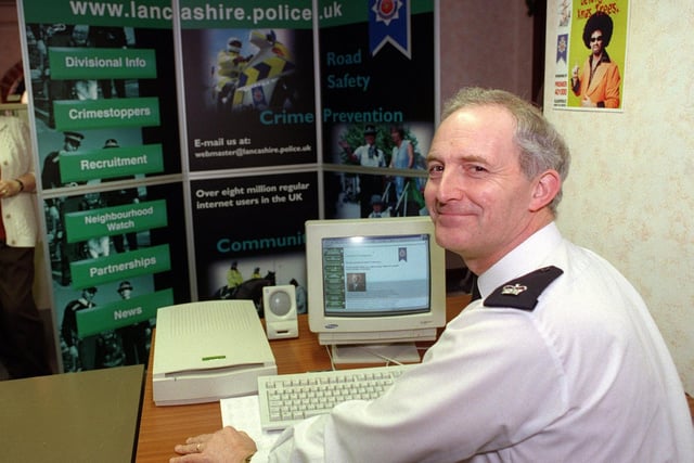 Supt Richard Taylor at Cyberscape for the launch of the new Lancashire Constabulary website