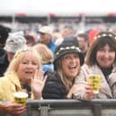 Festival revellers get a good spot to see Diana Ross perform at Lytham Festival