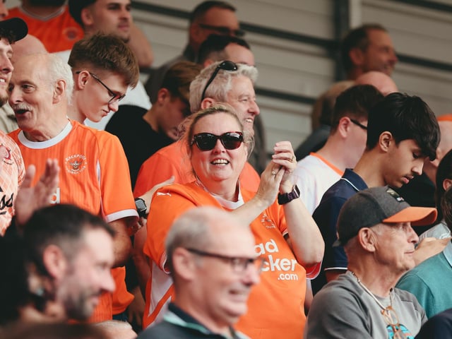 Seasiders supporters packed out the away end at Stockport.