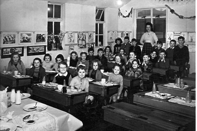 Christmas party at St John Vianney RC School in 1952