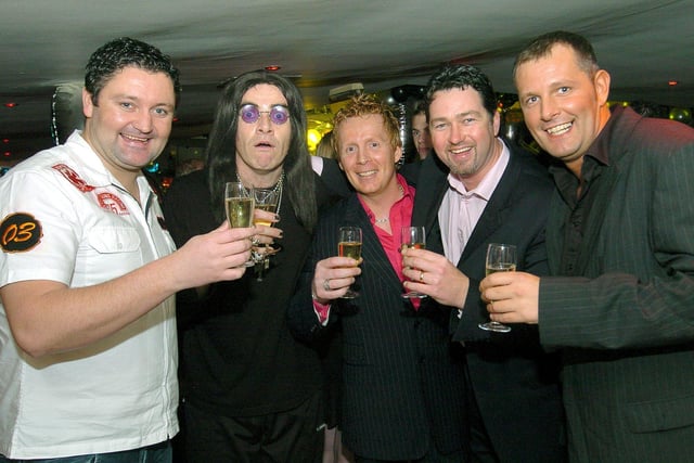 Fubar (The Syndicate), "Ozzy", Elliott Simpson (owner), Norrie (Lionel's Bar) and Andy Appleton (Heaven and Hell) 2005