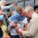 Photo Neil Cross;  Prince of Wales visit to Morecambe Winter Gardens