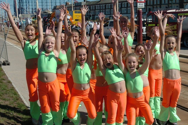 Youngsters from The Dance Place jump for joy at Blackpool Lions Carnival