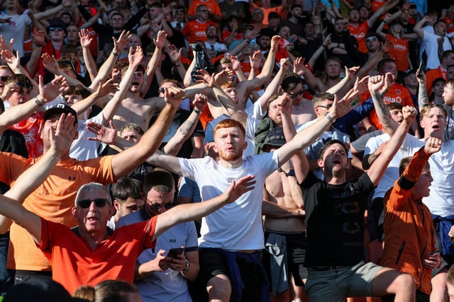 Blackpool fans celebrate in the sun as Neil Critchley's side claim late ...