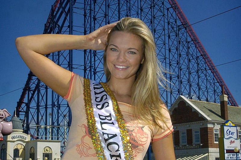 The newly-crowned Miss Blackpool - Donna Fleetwood in 2005