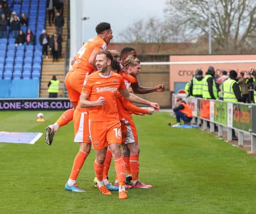 Blackpool have one player currently in the League One team of the season so far. (Image: Camera Sport)