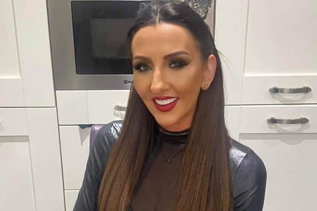 Emma post-transformation preparing for a night on the tiles. She joined Tinder after her divorce and has approached by a former Love Island contestant