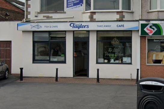 Taylor's Fish & Chips | 461 St Anne's Road | Rating: 4.5 out of 5 (481 Google reviews) | "Cracking grub at a decent price."