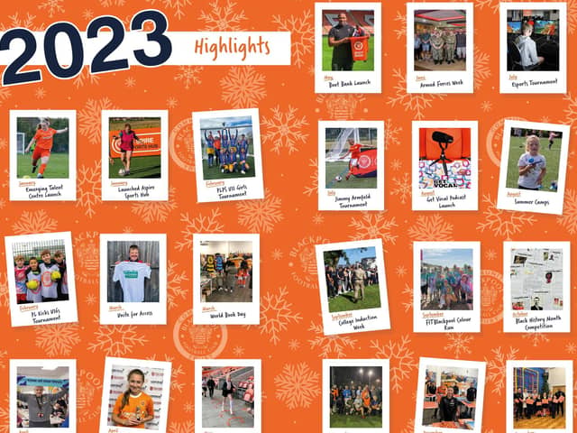 Some of Blackpool FC Community Trust's highlights from a packed programme of events in 2023 Picture: Blackpool FC Community Trust