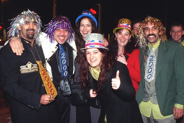 Sparkly wigs and silly hats for a memorable New Year's Eve, 1999
