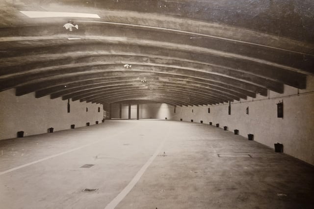 This was 1935 and shows the underground car park at Little Bispham. It now houses fishing boats for a local sea fishing club
