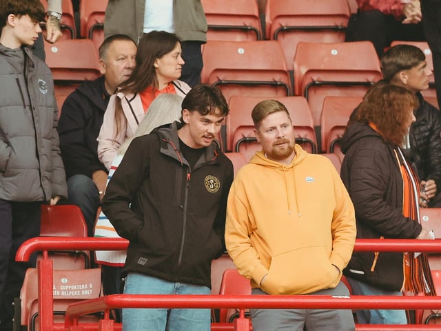 Seasiders supporters made the midweek trip to Oakwell.