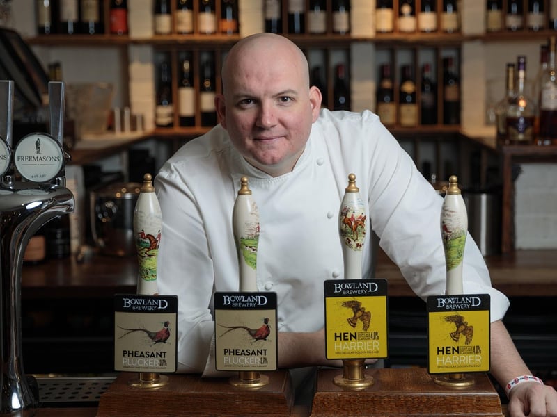 Freemasons at Wiswell Chef Steve Smith - a Taste Lancashire Ambassador