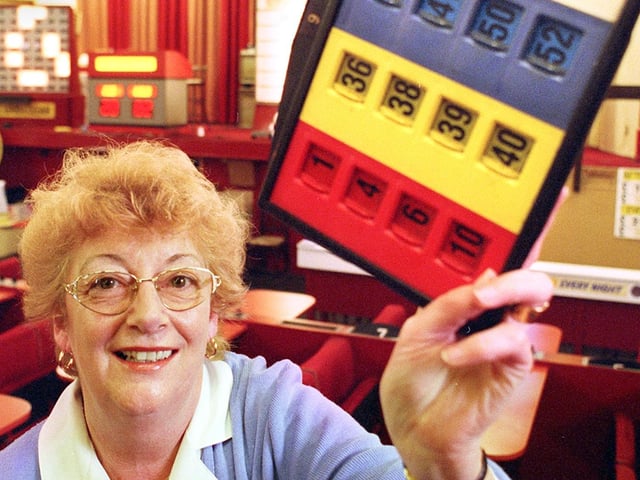 Bernadette Gallagher at Barney's Bingo, 1999