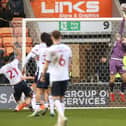 Harry Tyrer enjoyed another impressive afternoon in goal against Bolton on Saturday afternoon, making two strong saves in the second half.