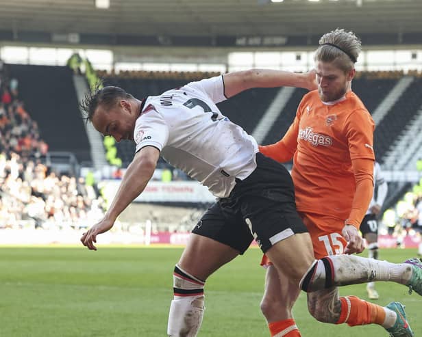 Hayden Coulson could return to Blackpool for a ‘small fee’ after Middlesbrough’s apparent transfer stance emerged. (Photographer Lee Parker / CameraSport)