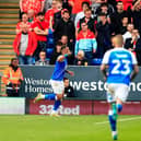 Jonson Clarke-Harris opened the scoring for Posh in the first-half
