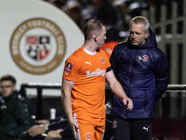 Shayne Lavery is one of several injured players for Blackpool. The Tangerines will have to do without the Northern Ireland striker against Portsmouth. (Photographer Andrew Kearns / CameraSport)