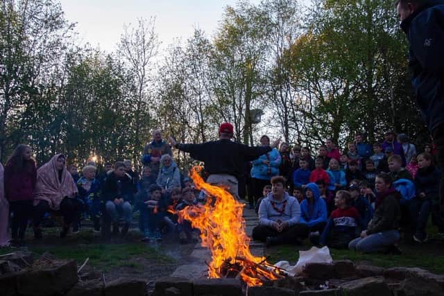 A traditional campfire was a much anticipated part of the district camp