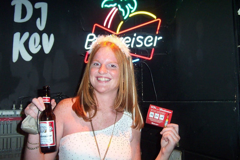 Budweiser winner Toyah Collins at the Merrie England in 2002