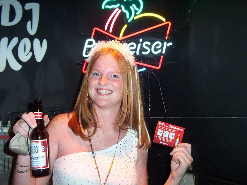 Budweiser winner Toyah Collins at the Merrie England in 2002