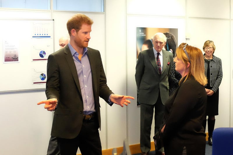 Prince Harry visits Veterans UK at Norcross