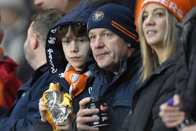 Supporters watch on as the Seasiders stumble to a 2-1 defeat against Northampton Town.