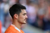Elkan Baggott isn’t available for Blackpool as they make the trip to Charlton Athletic. (Image: Camera Sport)